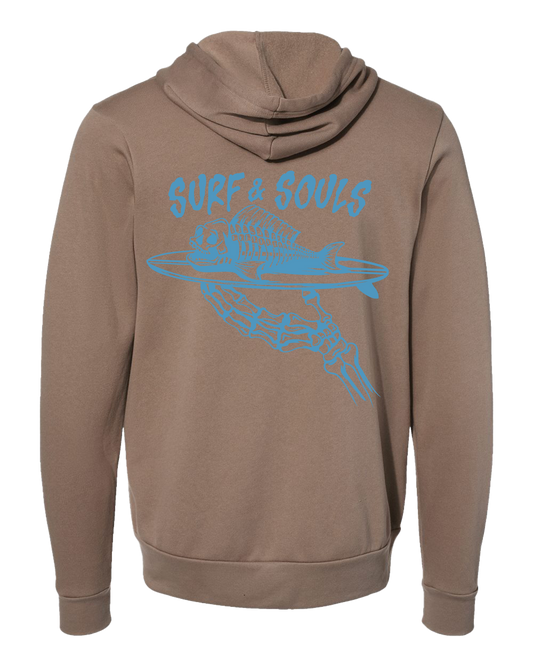 Vintage Brown Unisex Sponge Fleece Full-Zip Hoodie