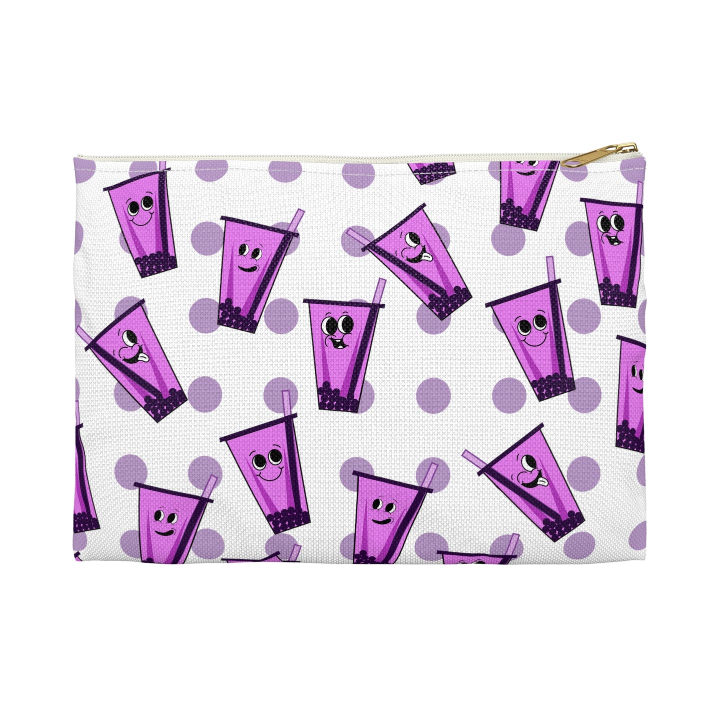 Ube Bubble Tea Accessory Pouch