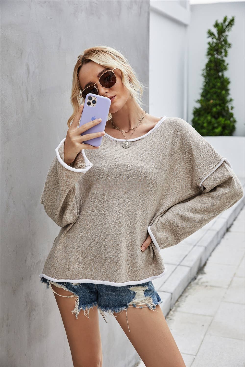 Boho Pullover Long Sleeve Sweater