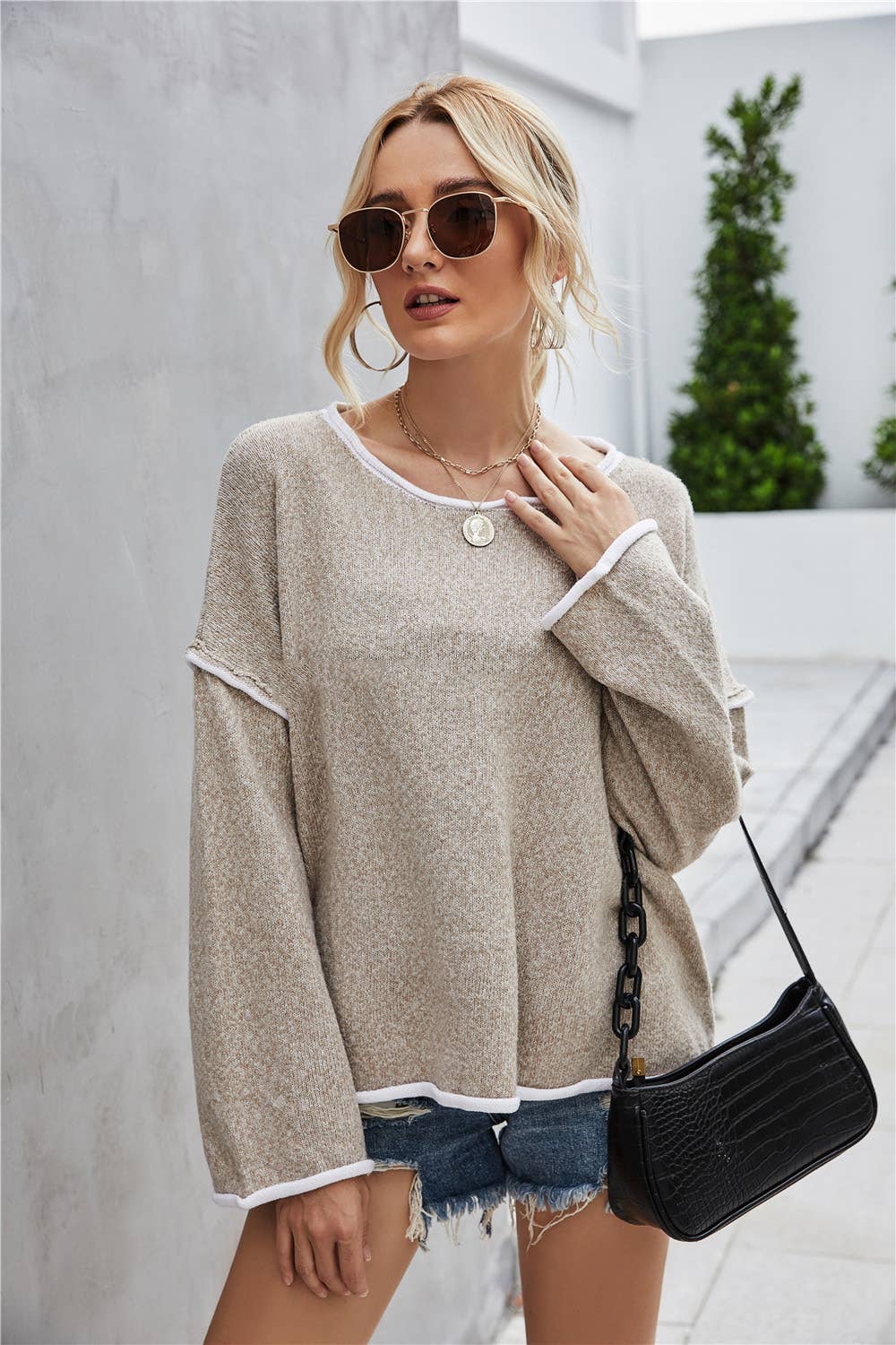 Boho Pullover Long Sleeve Sweater