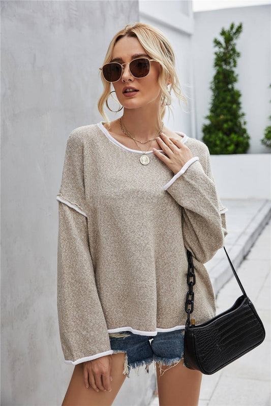 Boho Pullover Long Sleeve Sweater