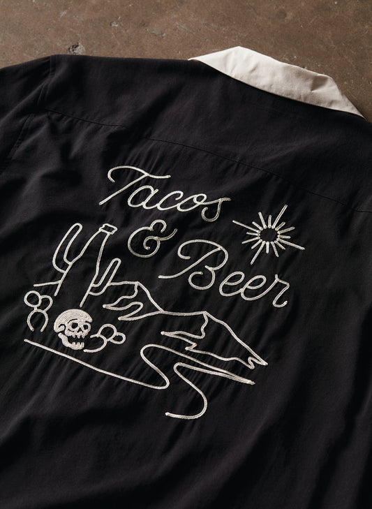 Tacos & Beer Casual Button Down Shirt UNISEX