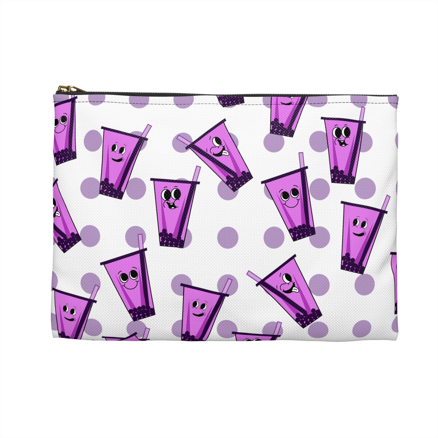 Ube Bubble Tea Accessory Pouch