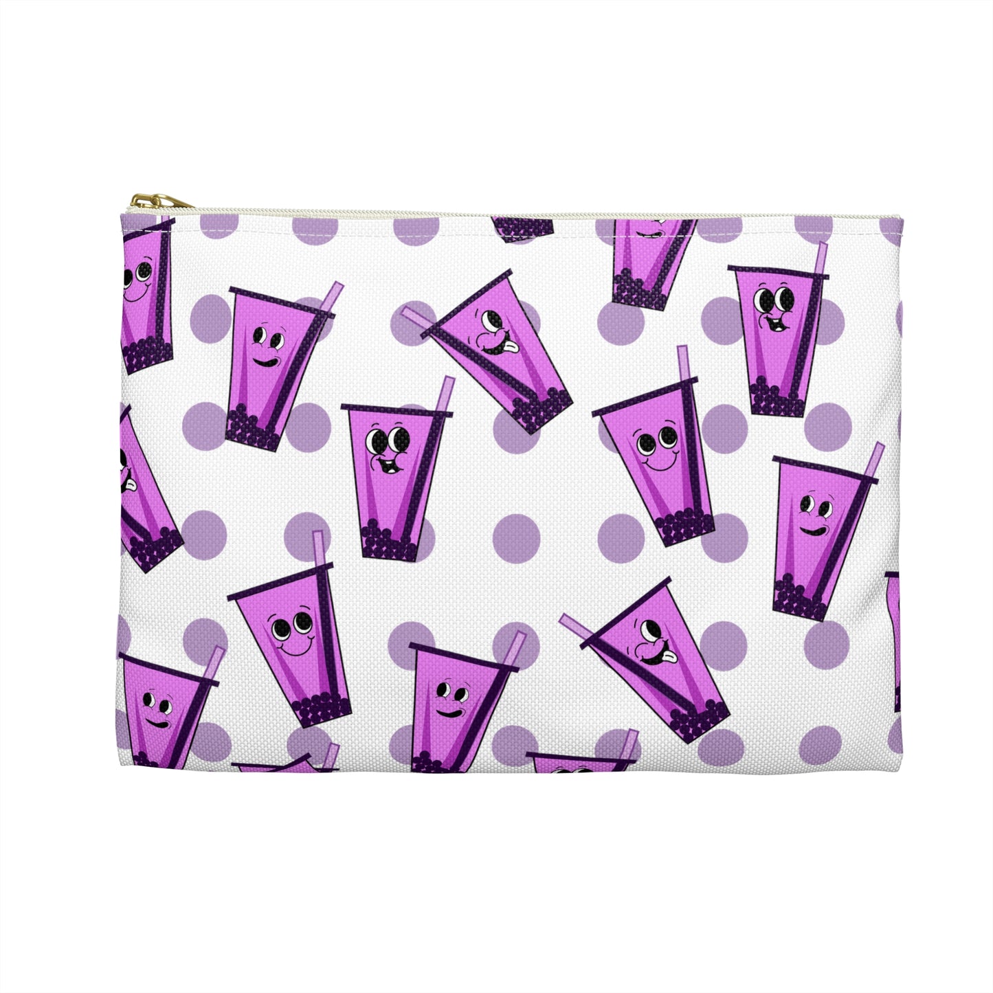 Ube Bubble Tea Accessory Pouch