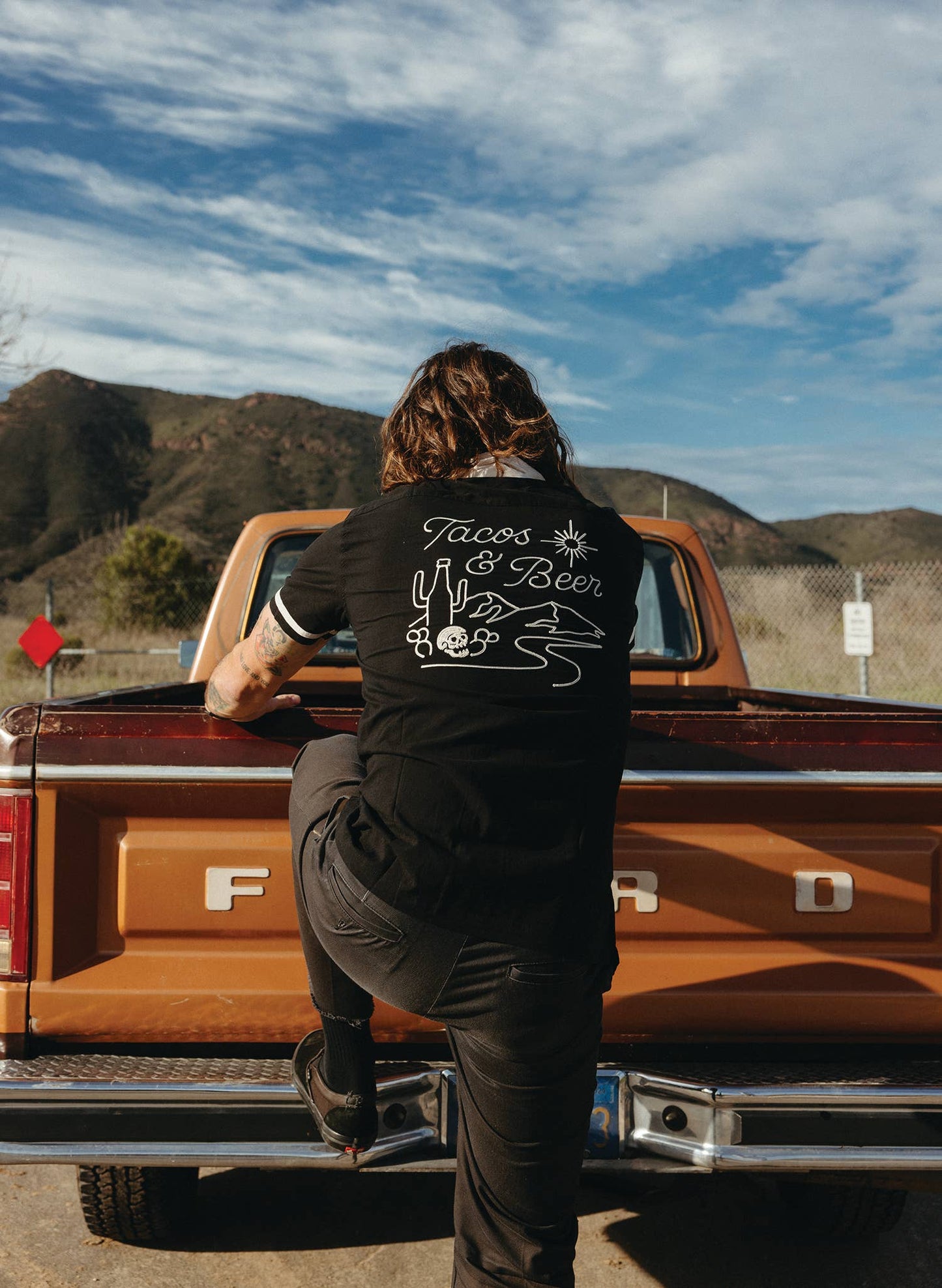 Tacos & Beer Casual Button Down Shirt UNISEX