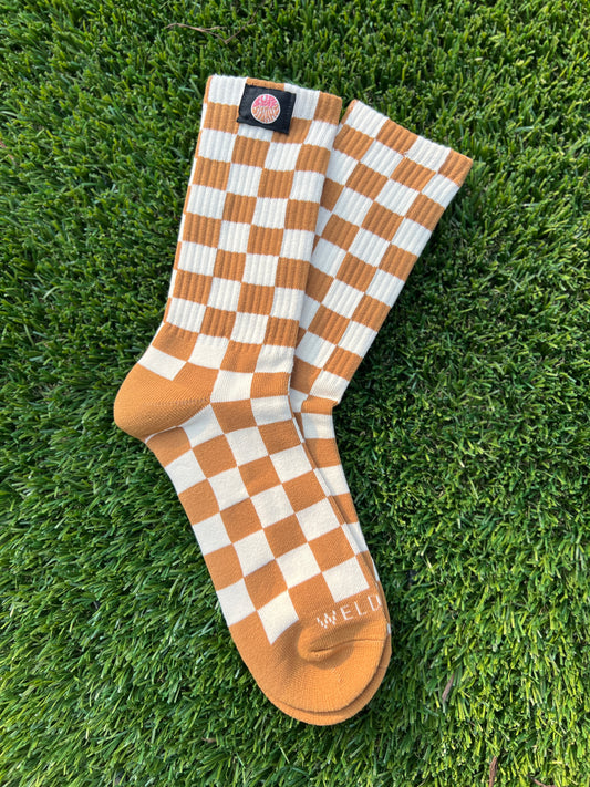 Adult Checkerboard Socks