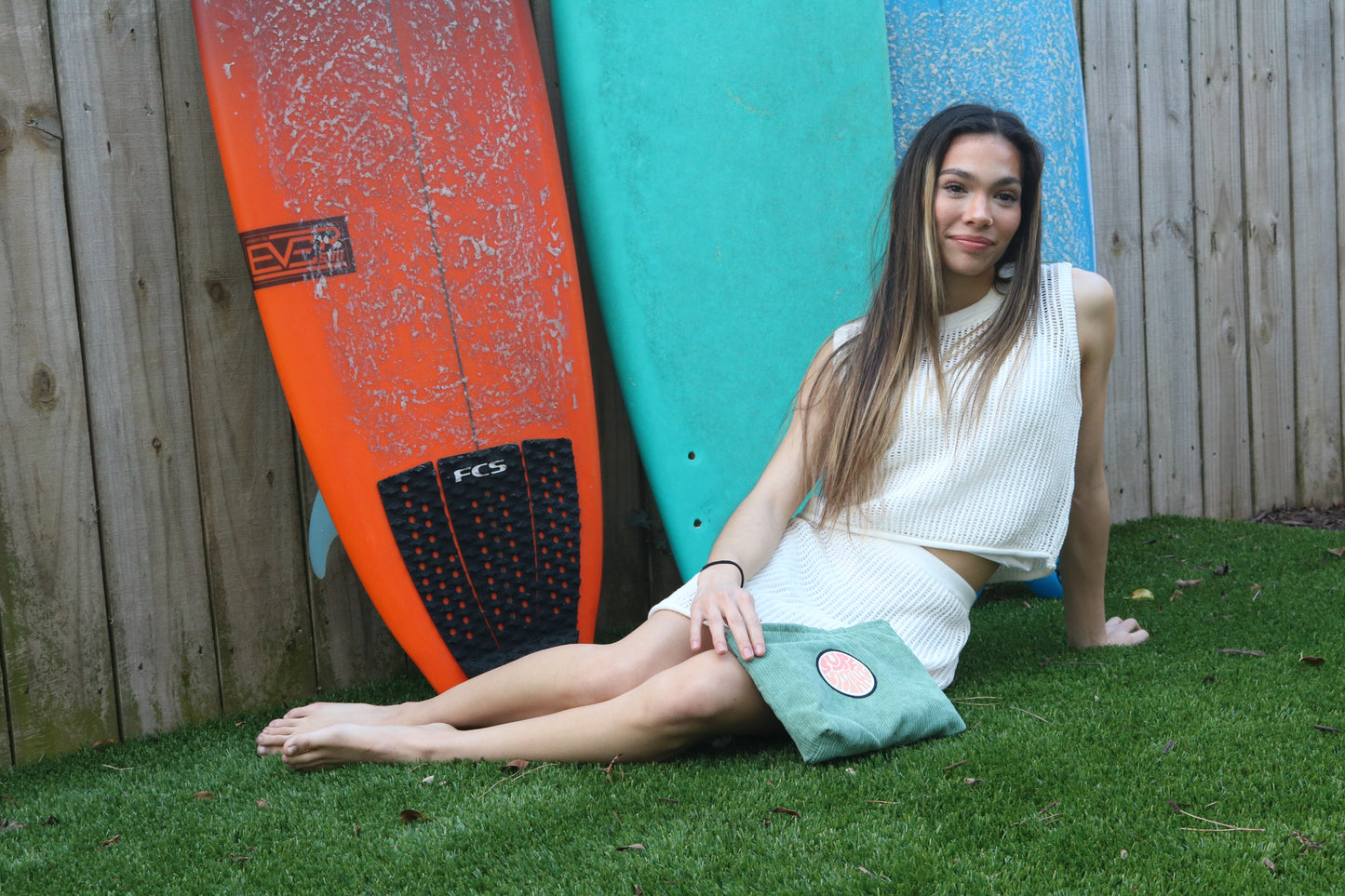 White Box Knit Cropped Tank