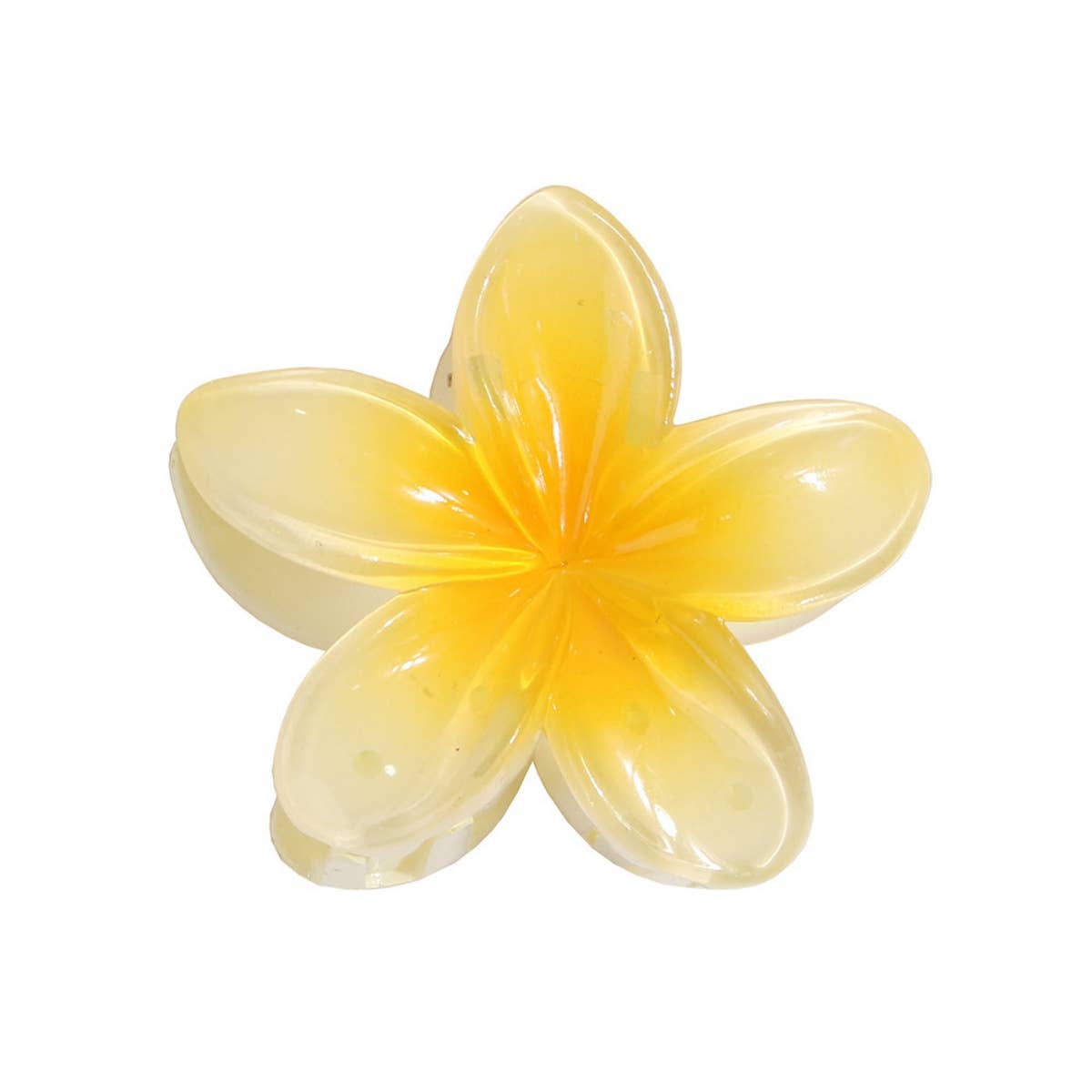 LARGE PLUMERIA HAIR SHARK CLIP