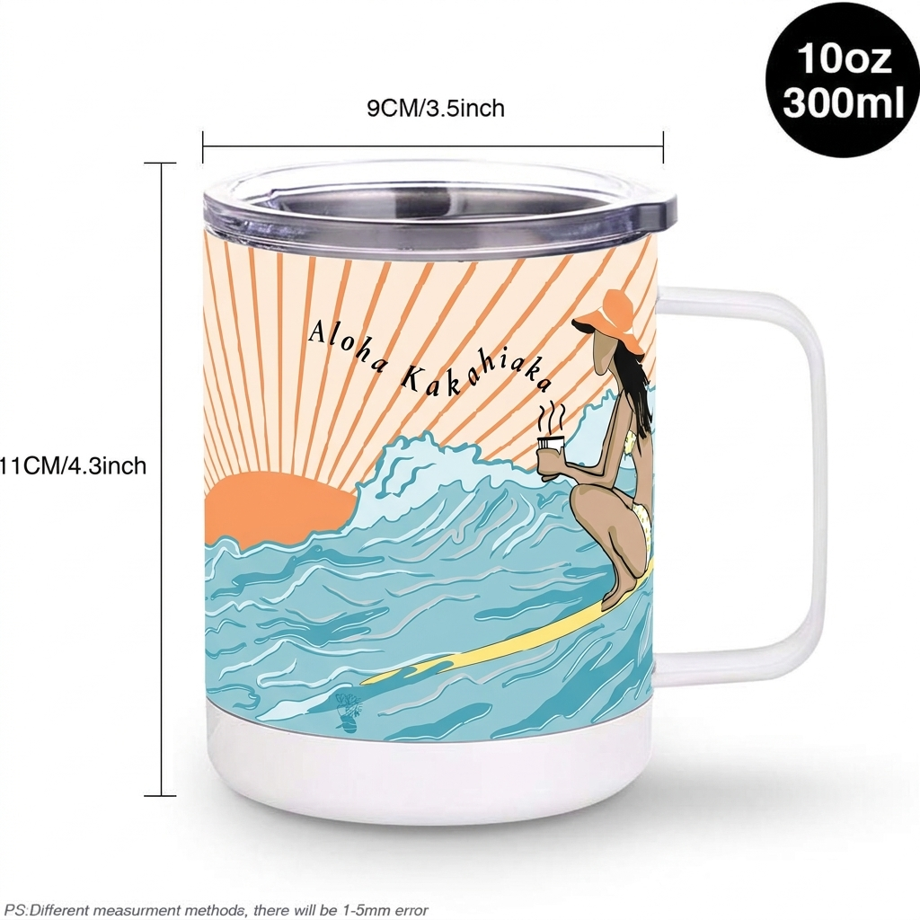 Aloha Kakahiaka (Good Morning) Coffee Insulated Coffee Mug, 10oz