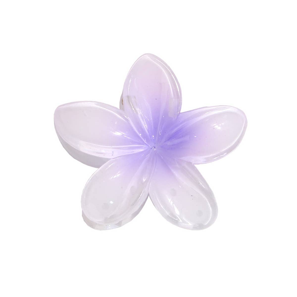 LARGE PLUMERIA HAIR SHARK CLIP