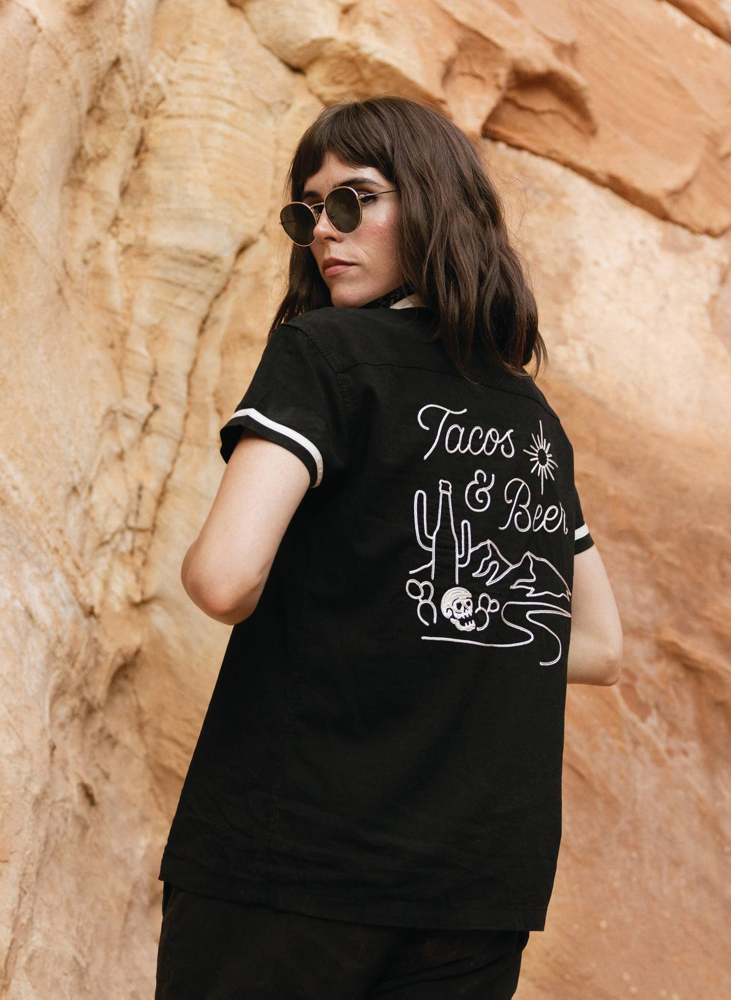 Tacos & Beer Casual Button Down Shirt UNISEX