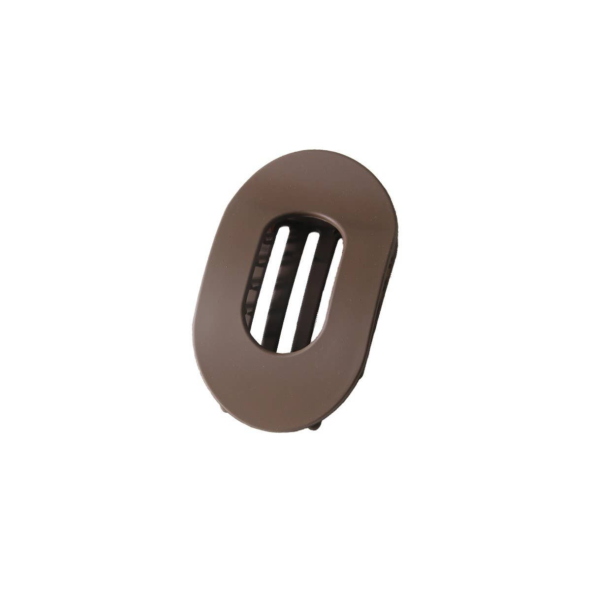 Large Round Flat Hair Claw Clip