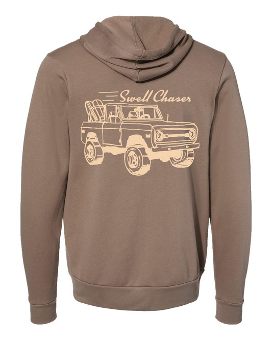 Vintage Brown Unisex Sponge Fleece Full-Zip Hoodie