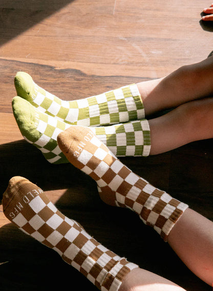 Youth Weld Mfg Checkered Socks